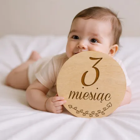 Personalizowane Tabliczki do zdjęć z miesiącami do sesji zdjęciowej na roczek